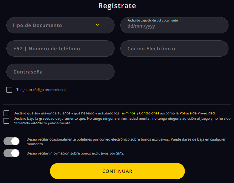 Fοrmа dе rеgіѕtrο еn ΜеgΑрuеѕtа