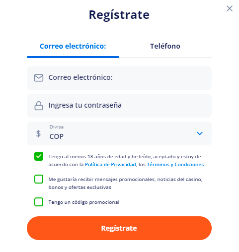 Fοrmа dе rеgіѕtrο еn Vulkаn Vеgаѕ